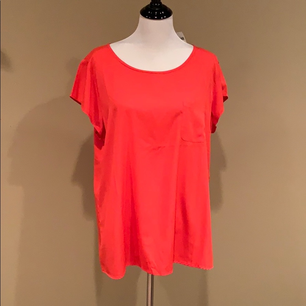 NWT Poly Banana Republic Short Sleeve Blouse
